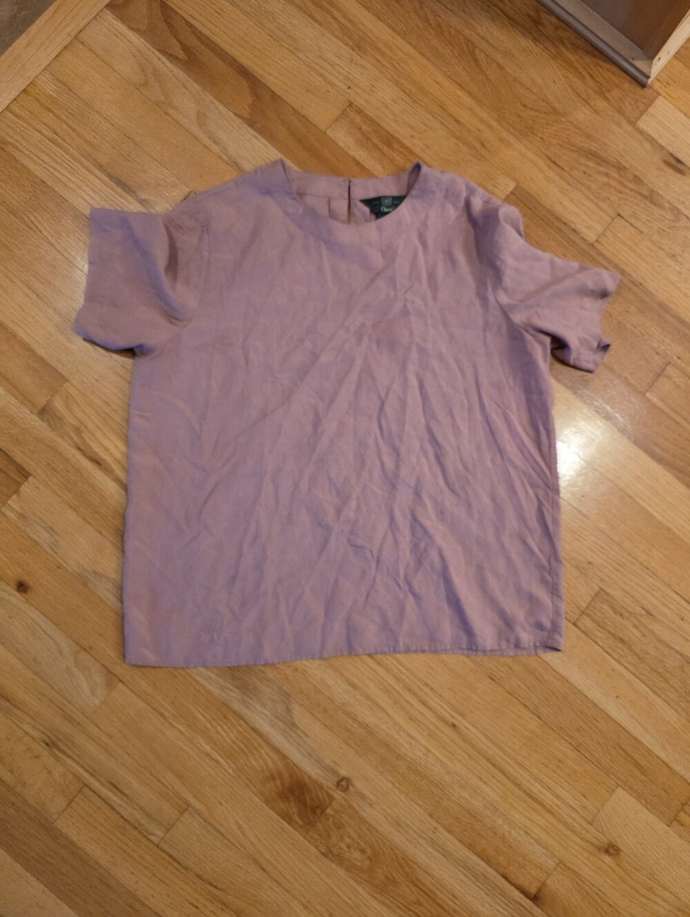 Orvis Vintage 100% Silk Short Sleeve Top